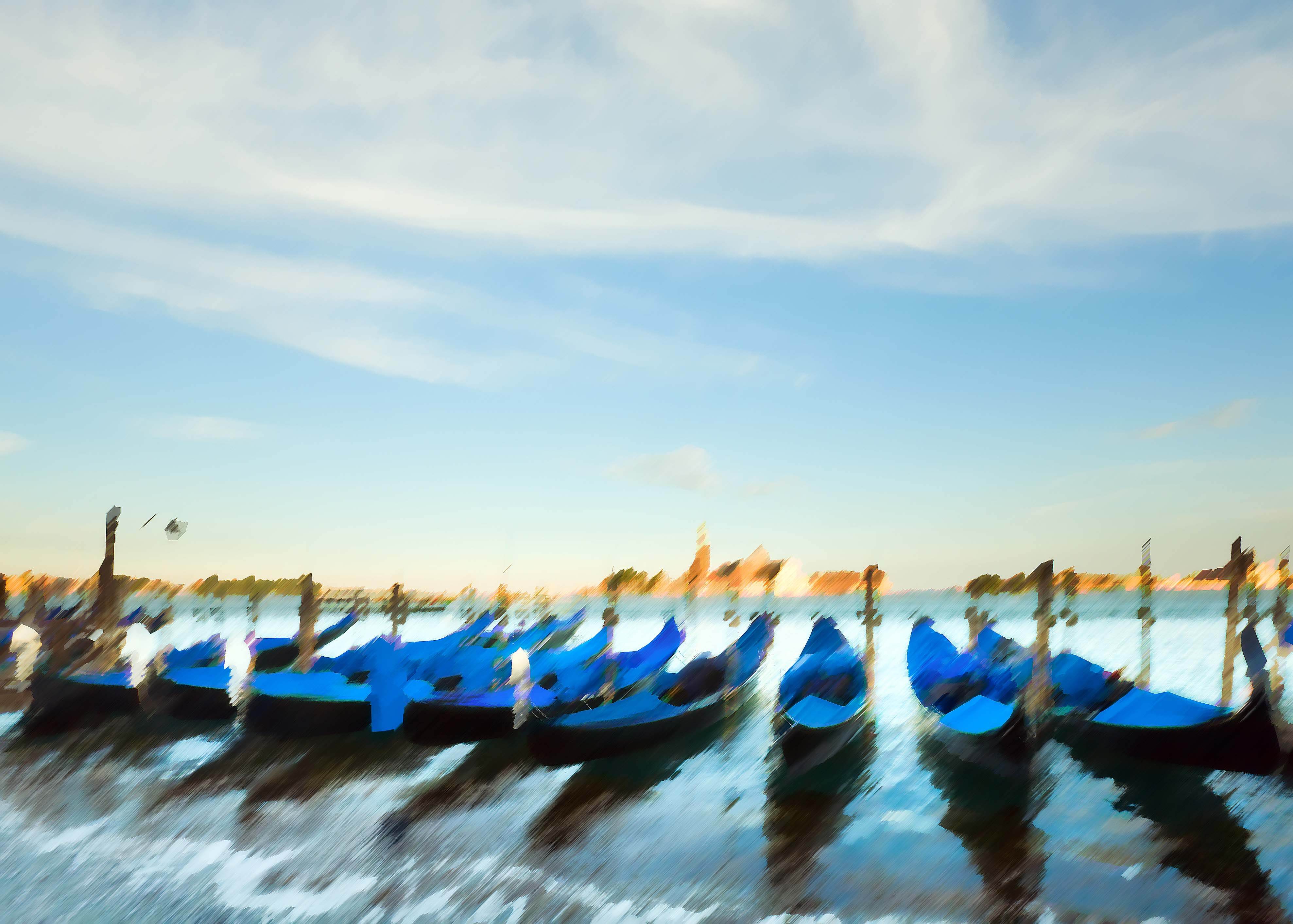 Venice gondolas